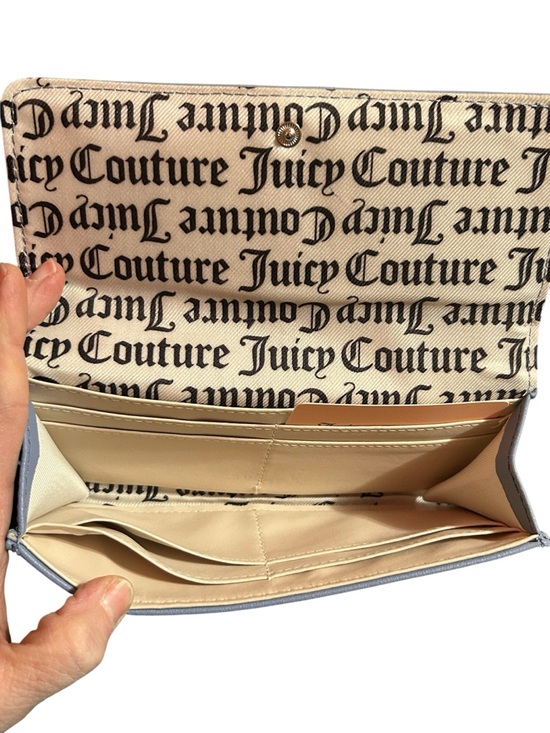 Juicy Couture Slate Blue  Embossed Satchel with Wallet - Picture 3 of 8